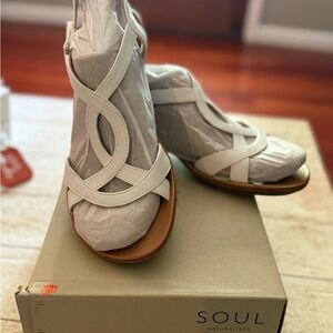 SOUL Naturalizer Women's White Heeled Sandals